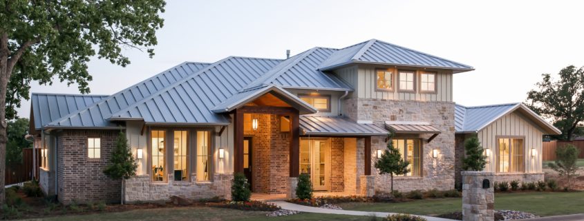 Village park Front Elevation| Sterling Brook Custom Homes | DFW Custom Home Builder