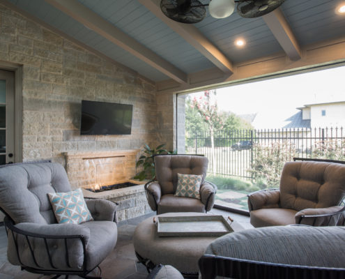 ARC Award Winner Outdoor LIving | Sterling Brook Custom Homes | North Texas Custom Home Builder